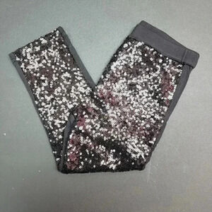 Black Sequin Legging Girls Size 2